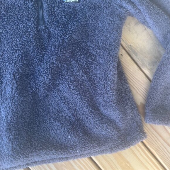 ** Patagonia half zip Sherpa Los Gatos Charcoal Gray Medium - Picture 3 of 7